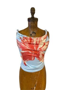 House of Thread Women's medium Floral Sleeveless Tank